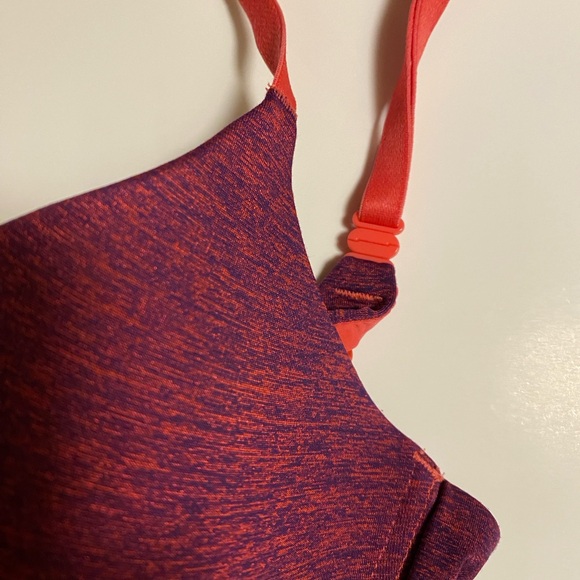 32C VS Uplift Semi Demi PushUp Convertible Underwire Bra Heathered Purple Pink - Picture 5 of 5